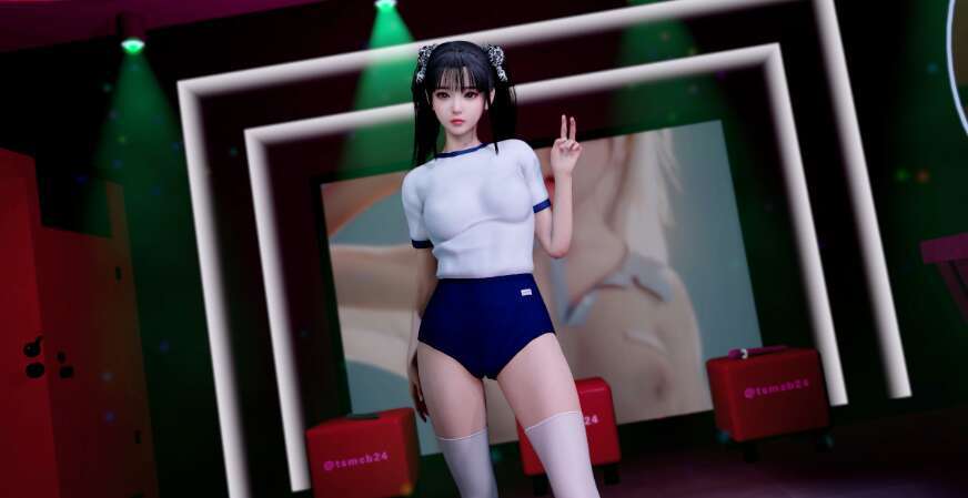 【3D同人视频/全彩/无修】天使没翅膀：沅妹 清纯双马尾少女白丝体操服黑色巨根激情爆肏【1V+1.14G】-萌玩ACG