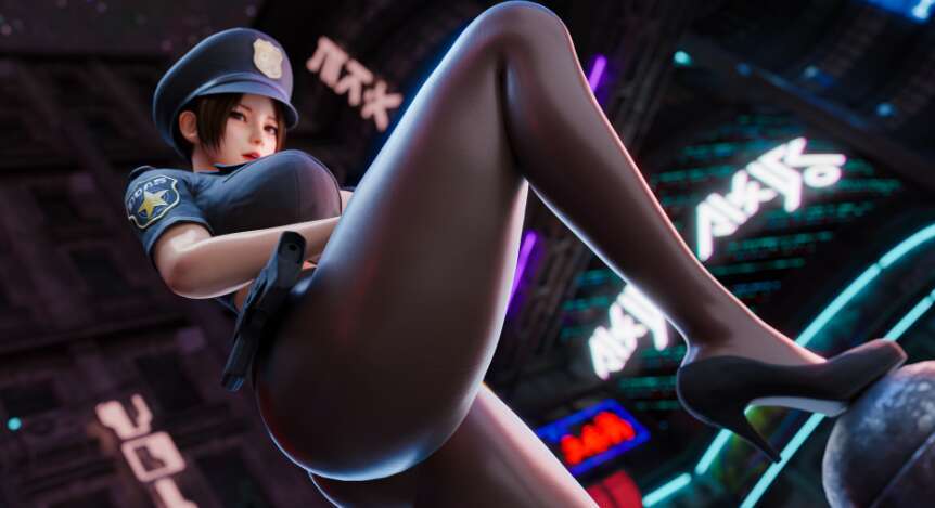 【3D同人视频/全动态/同人】最强不知火舞新作：嗨丝女警+议员+前作全系列【1V+G】-萌玩ACG