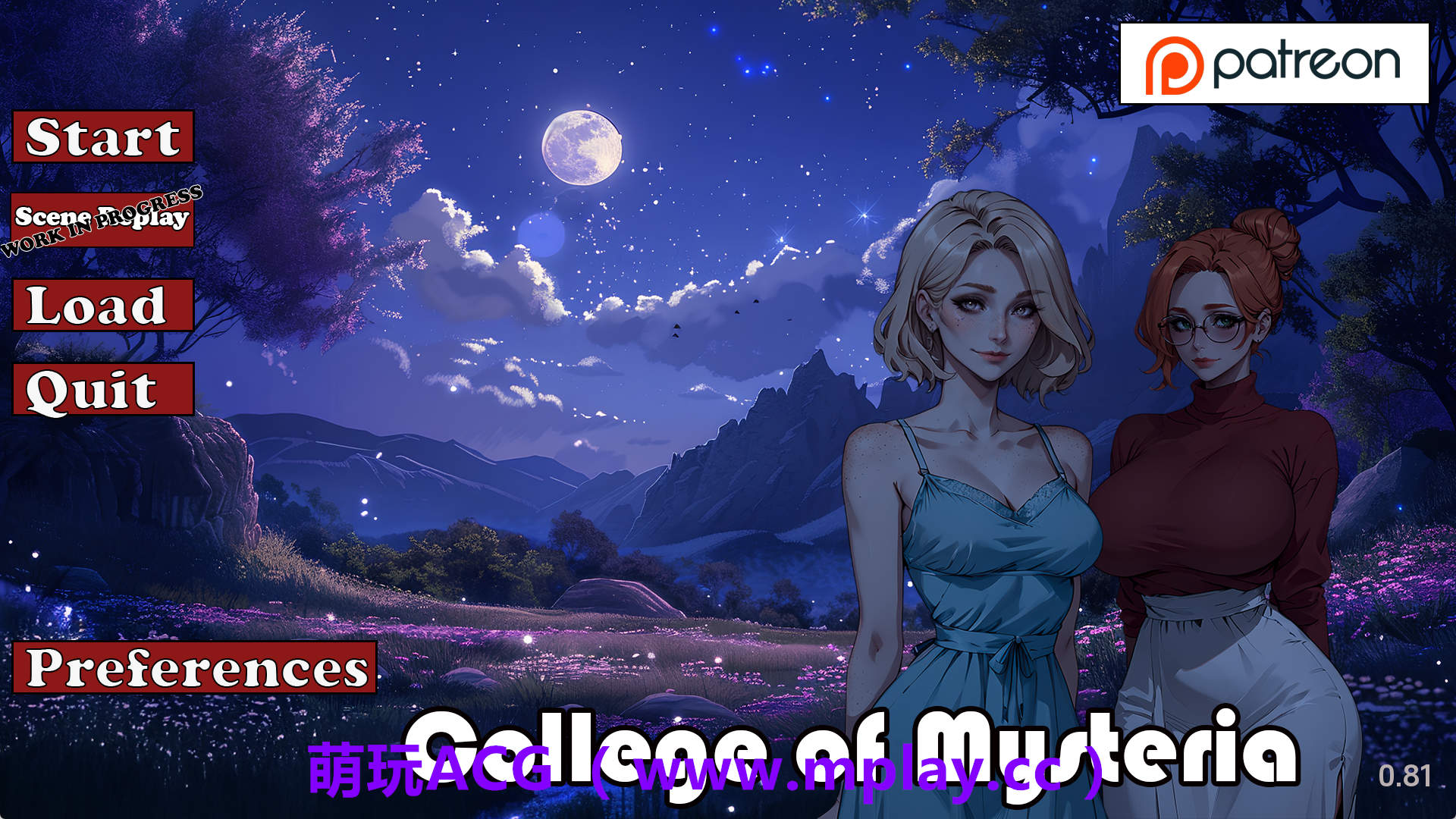 【PC+安卓+IOS/欧美SLG】神秘学院v0.81 AI版【1.54G/汉化/动态/更新】-萌玩ACG